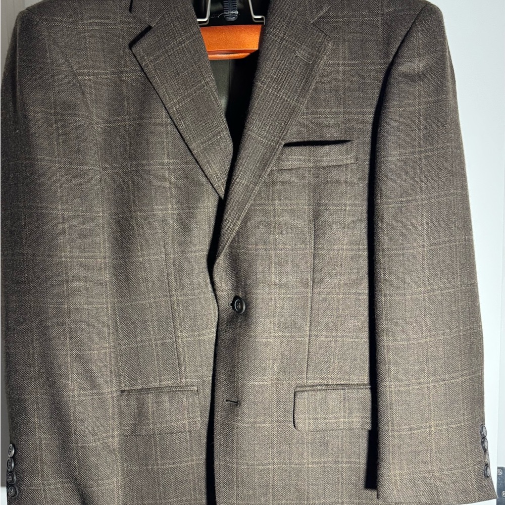 Joseph & Feiss Brown Plaid Men's Sport Coat